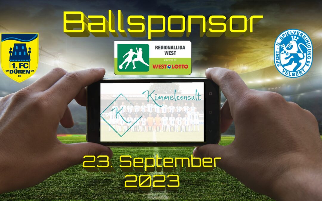 Kimmel Consult – Stolzer Ballsponsor für den 1. FC Düren 2017 e.V.